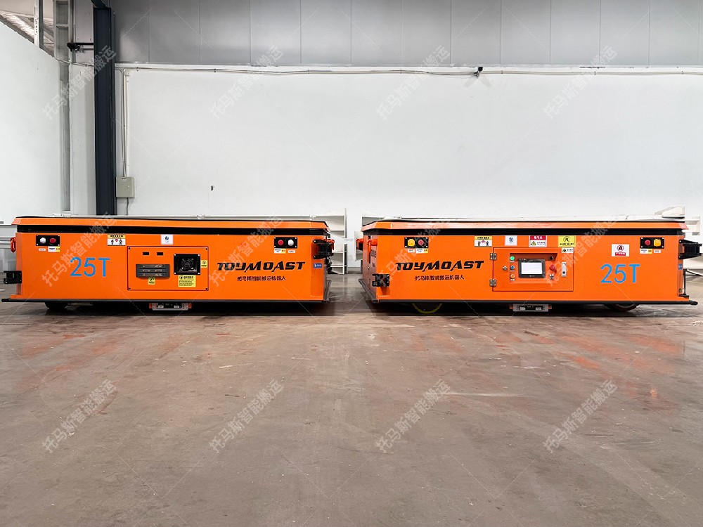 浙江某科技公司双车联动激光导航AGV案例